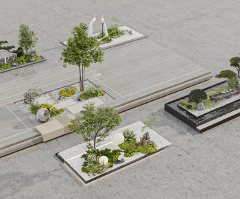 New Chinese Style Plant Landscaping-ID:872072949