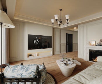 French Style A Living Room-ID:715049034