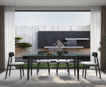 Modern Dining Table And Chairs-ID:416794062