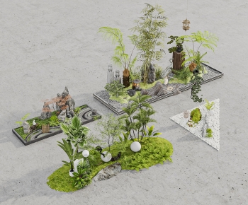 New Chinese Style Plant Landscaping-ID:448740014