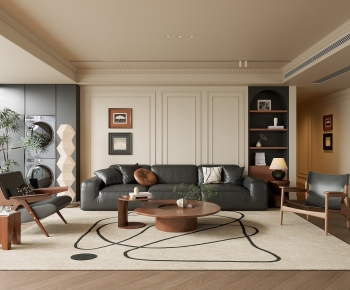 Modern A Living Room-ID:828567038