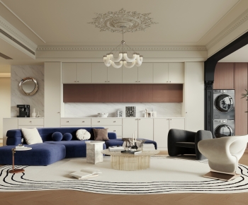 French Style A Living Room-ID:624728921
