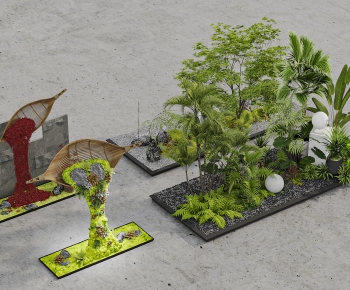 New Chinese Style Plant Landscaping-ID:656744967