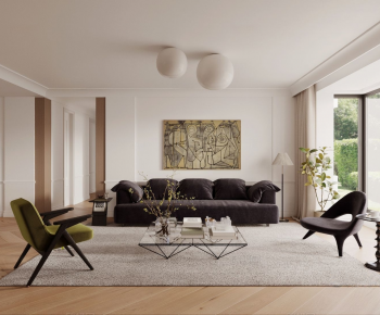 Modern A Living Room-ID:500737912