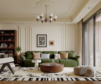 French Style A Living Room-ID:953641895