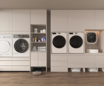 Modern Laundry Cabinet-ID:567142964
