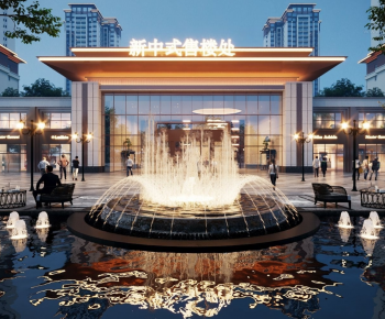 New Chinese Style Appearance Of Commercial Building-ID:430209689