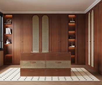 Modern Clothes Storage Area-ID:410619975