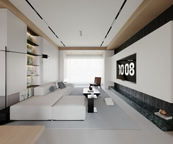 Modern A Living Room-ID:694620674