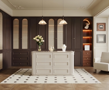 French Style Clothes Storage Area-ID:666784059