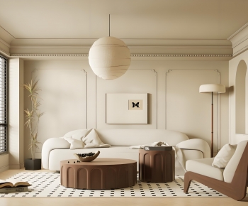 French Style A Living Room-ID:694689814