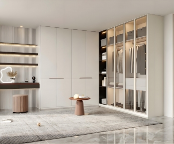 Modern Clothes Storage Area-ID:393118996