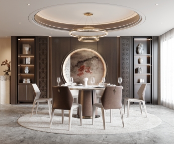 New Chinese Style Dining Room-ID:524642941