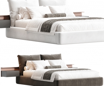 Modern Double Bed-ID:189110041
