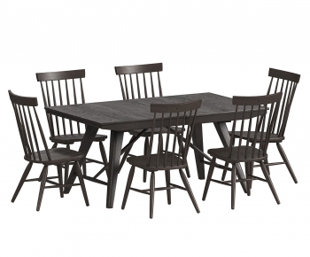 Modern Dining Table And Chairs-ID:836724046
