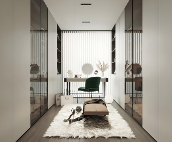 Modern Clothes Storage Area-ID:911340732