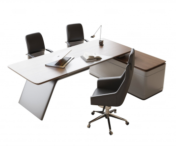 Modern Office Desk And Chair-ID:237779683