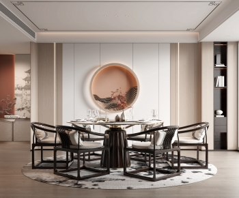 New Chinese Style Dining Room-ID:710517889