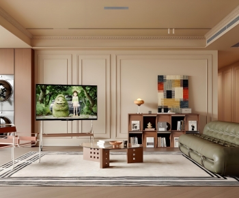 French Style A Living Room-ID:690131293
