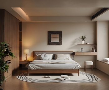 Wabi-sabi Style Bedroom-ID:289861928