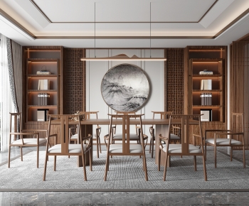 New Chinese Style Dining Room-ID:716372974