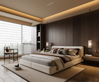 New Chinese Style Bedroom-ID:735842949
