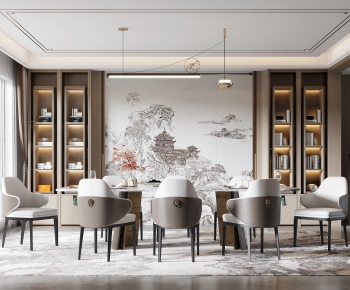 New Chinese Style Dining Room-ID:606777914