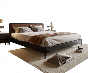 Modern Double Bed-ID:595767028