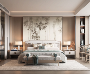 New Chinese Style Bedroom-ID:549365041