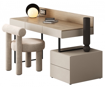 Modern Computer Desk And Chair-ID:549159058