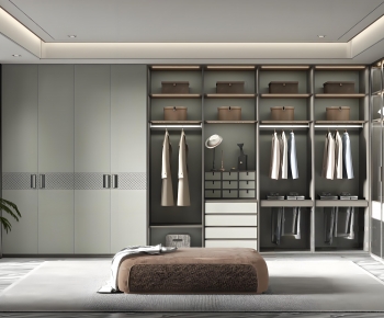 Modern Clothes Storage Area-ID:579433928