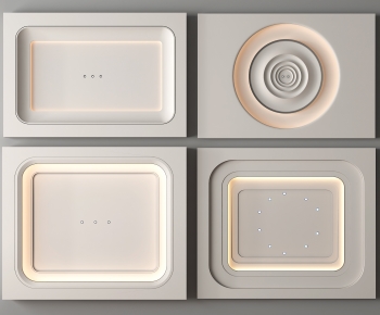 Modern Suspended Ceiling-ID:608371977