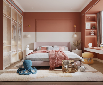 French Style Girl's Room Daughter's Room-ID:991864925