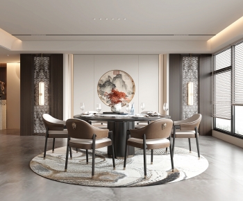 New Chinese Style Dining Room-ID:698101048