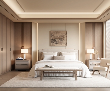 New Chinese Style Bedroom-ID:743057973