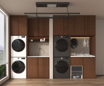 Modern Laundry Cabinet-ID:950959927