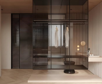 Modern Clothes Storage Area-ID:648116114