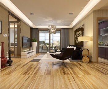 Modern A Living Room-ID:877405885