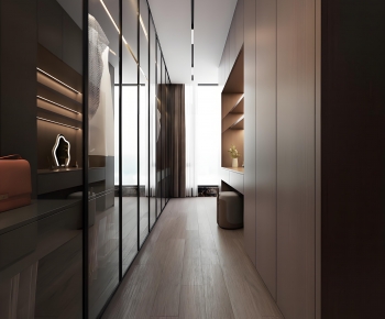 Modern Clothes Storage Area-ID:327078103