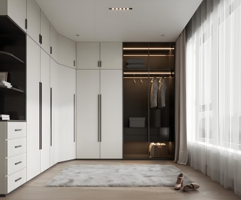 Modern Clothes Storage Area-ID:685554033