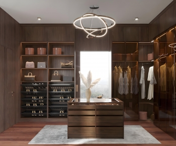 Modern Clothes Storage Area-ID:334999658