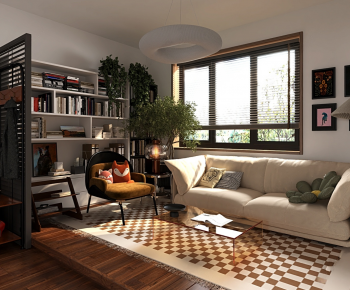 Modern A Living Room-ID:424906979