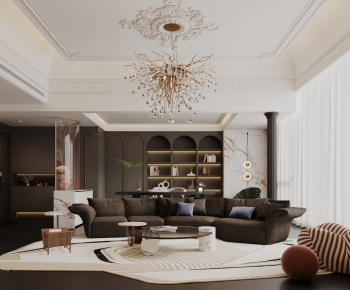 French Style A Living Room-ID:216636904