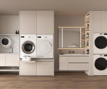 Modern Laundry Cabinet-ID:153670363