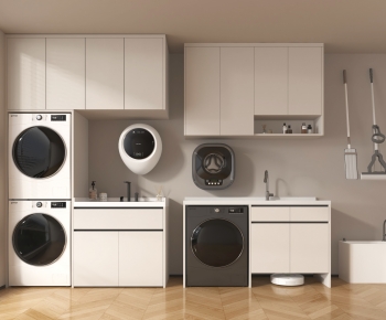 Modern Laundry Cabinet-ID:138756994
