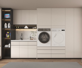 Modern Balcony Laundry Room-ID:945014009