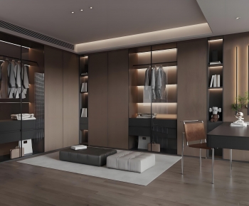 Modern Clothes Storage Area-ID:191891915