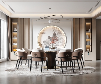 New Chinese Style Dining Room-ID:309134968