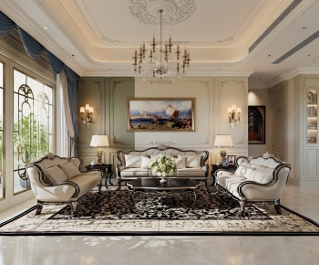 French Style A Living Room-ID:560700946