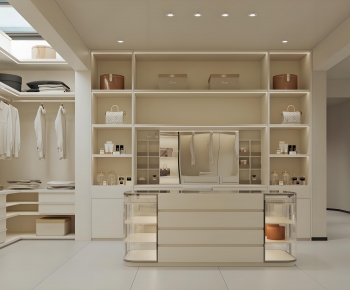 Modern Clothes Storage Area-ID:228009941